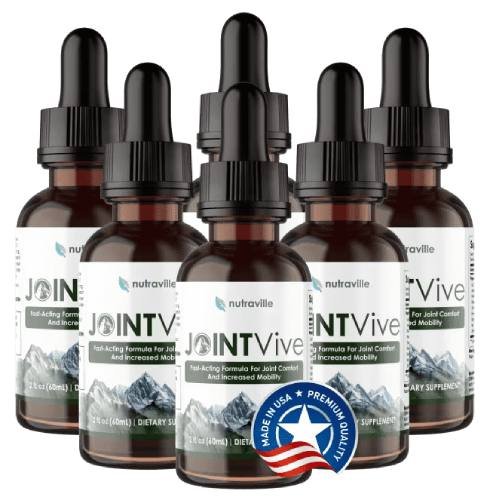 JointVive bottle graphic shown at bottom of sale page for final order